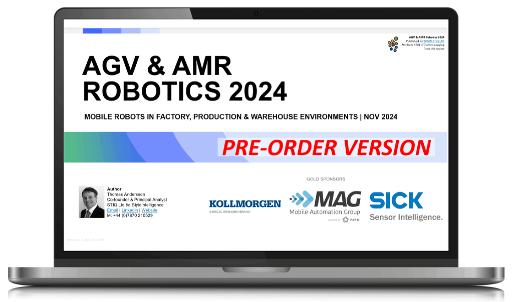 Market Report: AGV & AMR Robotics 2024 (PRE-ORDER)