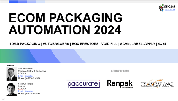 Market Report: Ecom Packaging Automation 2024 - STIQ Ltd (t/a Styleintelligence)