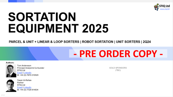 Market Report: Sortation Equipment 2025 (PRE-ORDER) - STIQ Ltd (t/a Styleintelligence)